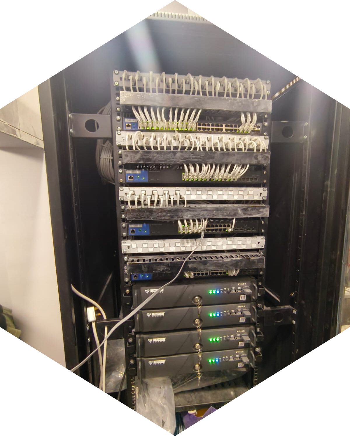 Network Server Rack Setup